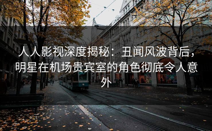 人人影视深度揭秘：丑闻风波背后，明星在机场贵宾室的角色彻底令人意外