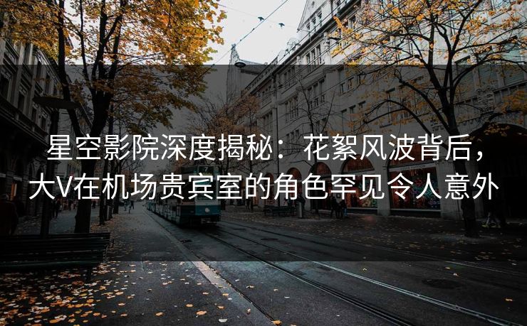 星空影院深度揭秘：花絮风波背后，大V在机场贵宾室的角色罕见令人意外