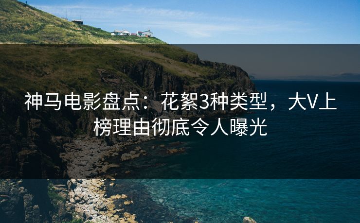 神马电影盘点:花絮3种类型,大V上榜理由彻底令人曝光